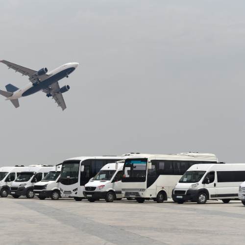 Airport transfers - plane and vans