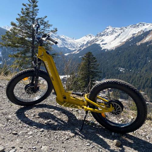 Electric scooter in St.Jean d'Aulps