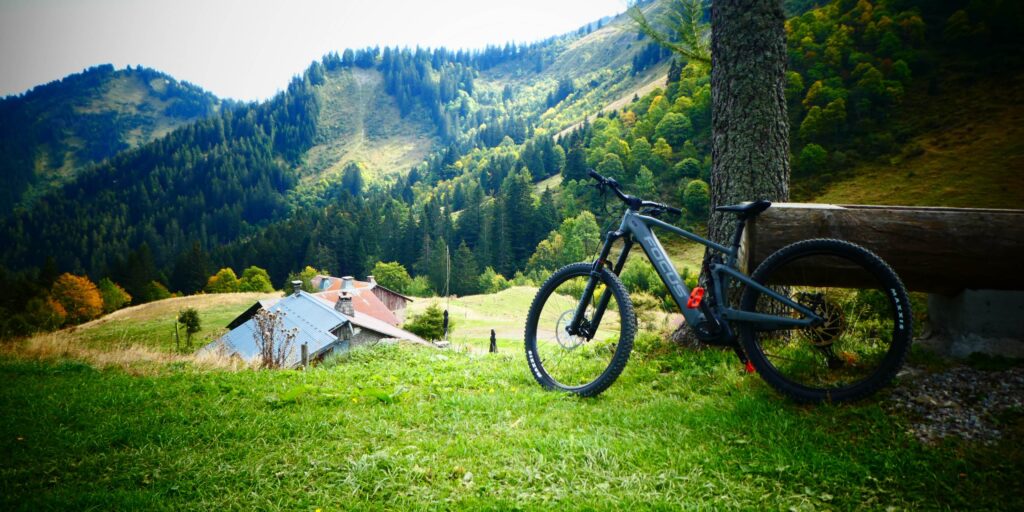 Mountain biking in St.Jean d'Aulps - Ebike with a Mountain View